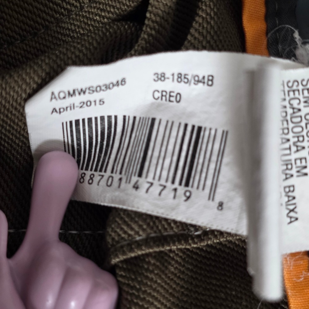 Quiksilver Waterman Hybrid Shorts Mens 37 Olive Green Tech Utility Performance - Picture 13 of 13